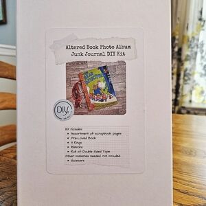 DIY Altered Book Photo Album Junk Journal Kit - White